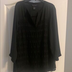 Investments Black Blouse